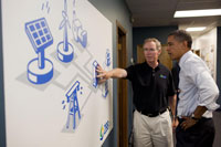 Obama with ZBB CEO Eric Apfelbach